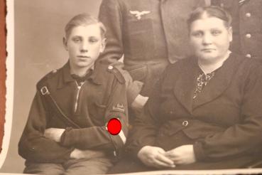 Preview: altes Familienfoto - Söhne alle in Uniform  aus Süderbarup